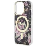 Guess GUHMP14LHCFWSK iPhone 14 Pro 6.1" black hardcase Flower MagSafe - imagine 6