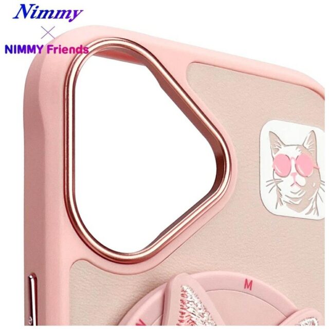 Nimmy Glasses Cool Cat MagSafe case for iPhone 16 pink - imagine 10