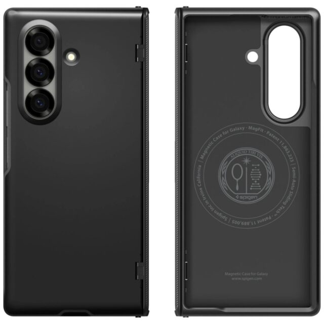 Case Spigen Slim Armor Pro Mag MagSafe for Samsung Galaxy Z Fold7 black - imagine 9