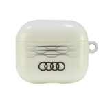 Audi IML Geometric Pattern AirPods 3 cover white AU-IMLAP3-A6/D3-WE