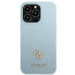 Guess GUHCP13XPS4MB iPhone 13 Pro Max 6,7" blue hardcase Saffiano 4G Small Metal Logo - imagine 3