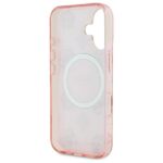 Guess GUHMP16SH4PYEEP iPhone 16 6.1" pink hardcase IML Peony On 4G Background MagSafe - imagine 7