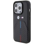 Case BMW BMHCP15L22NSTB iPhone 15 Pro 6.1" black Stamped Tricolor Stripe - imagine 2