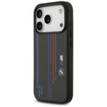 Case BMW M Kevlar Lines & Logo MagSafe for iPhone 17 Pro black - imagine 2