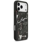 Karl Lagerfeld Grained Pattern & Logo MagSafe Case for iPhone 17 Pro Max Black - imagine 4