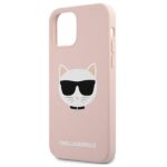 Karl Lagerfeld KLHCP12SSLCHLP iPhone12 mini 5,4" hardcase light pink Silicone Choupette - imagine 6
