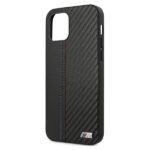 BMW BMHCP12MMCARBK case iPhone 12 / 12 Pro 6.1" black hardcase M Collection PU Carbon Stripe - imagine 6