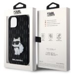 Karl Lagerfeld KLHCP14MSAKHPCK iPhone 14 Plus / 15 Plus 6.7" black Saffiano Monogram Choupette - imagine 8