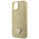 Guess GUHCP14SHDGTPD iPhone 14 / 15 / 13 6.1" gold hardcase Rhinestone Triangle - imagine 6