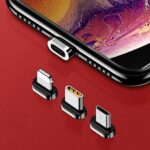 USAMS U28 Magnetic Adapter Lightning bulk silver SJ325LNTA - imagine 3