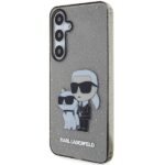 Karl Lagerfeld KLHCS24SHNKCTGK S24 S921 black hardcase Glitter Karl&Choupette - imagine 2