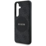 Case Guess 4G Round Patch Classic Logo MagSafe for Samsung Galaxy S25 Plus black - imagine 6
