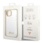 Guess GUHCP14MHGCRHS iPhone 14 Plus / 15 Plus 6.7" silver hardcase Croco Collection - imagine 8