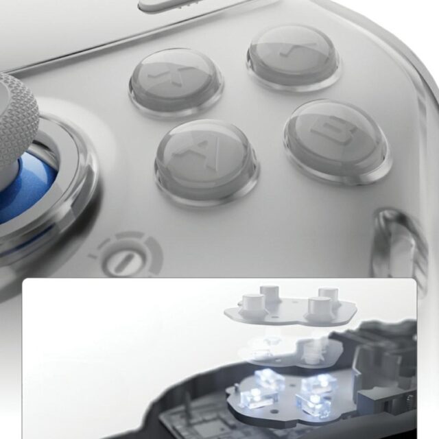 Universal controller for games Bluetooth Flydigi APEX 5 white - imagine 4