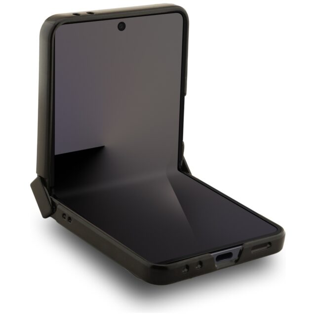 Case Guess 4G Classic MagSafe for Samsung Galaxy Z Flip7 black - imagine 4