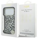 Guess Leopard Glitter MagSafe Case for iPhone 17 Pro Black - imagine 8