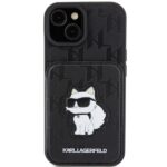 Karl Lagerfeld KLHCP15SSAKCNSCK iPhone 15 / 14 / 13 6.1" black hardcase Saffiano Cardslots and - imagine 3