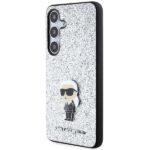 Karl Lagerfeld KLHCS24SGCNPSG S24 S921 silver hardcase Fixed Glitter Ikonik Logo Metal Pin - imagine 2