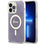 Guess GUHMP14XH4STU iPhone 14 Pro Max 6.7" purple hardcase 4G MagSafe