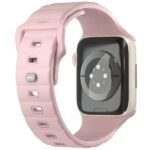 UNIQ Stride Apple Watch Series 1/2/3/4/5/6/7/8/9/SE/SE2/SE3 38/40/41mm FKM Rubber Strap Pink/Pale - imagine 2