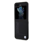 Case BMW BMHCZF5SLLBK Z Flip5 F731 black Leather Hot Stamp - imagine 6