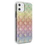 Guess GUHCN61PEOML iPhone 11 6,1" / Xr multicolor hard case Iridescent 4G Peony - imagine 5