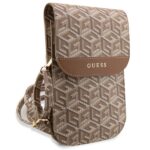 Guess Handbag GUWBHGCFSEW brown GCube Stripe - imagine 3