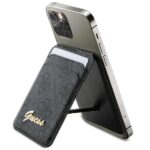 Guess Wallet Card Slot Stand GUWMSHG4SHK black MagSafe 4G Classic Logo - imagine 5