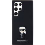 Karl Lagerfeld KLHCS23LSMHKNPK S23 Ultra S918 black Silicone Ikonik Metal Pin - imagine 3