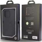 Audi Synthetic Leather iPhone 14 Pro 6.1" black hardcase AU-TPUPCIP14P-TT/D1-BK - imagine 7