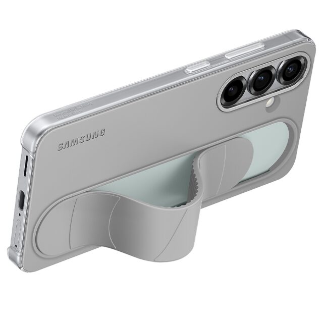 Samsung Standing Grip Case for Galaxy S25 gray - imagine 4