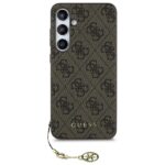 Guess GUHCS24FEGF4GBR S24 FE S721 brown hardcase 4G Charms Collection - imagine 2