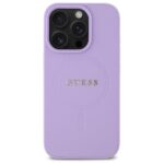 Guess GUHMP16LPSAHMCU iPhone 16 Pro 6.3" purple hardcase Saffiano MagSafe - imagine 3