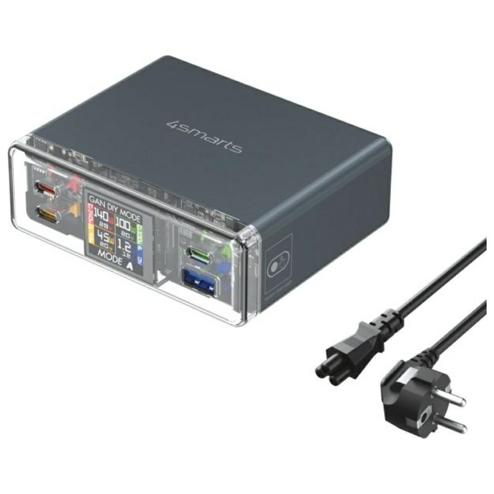 cps-90f45c7800b7709aa6c045119178973a-2025-12-07-04-04-18 Stacja ładująca 4smarts Lucid 300W z trybem DIY szary - imagine 1