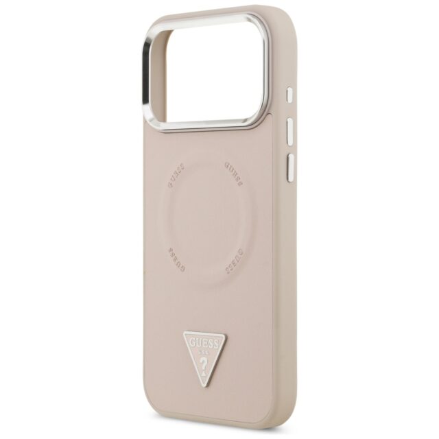 Guess Triangle Logo MagSafe Case for iPhone 17 Pro Pink - imagine 6