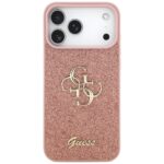 Guess Fixed Glitter Big 4G Case for iPhone 17 Pro Max Pink - imagine 3