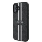 Guess GUHMP16MP4RPSK iPhone 16 Plus 6.7" black hardcase 4G Printed Stripes MagSafe - imagine 2