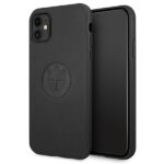 BMW BMHCN61REELK iPhone 11 / Xr 6.1" case black hardcase Leather Emboss
