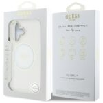 Case Guess IML Metal Colored Circle      Classic Logo MagSafe for iPhone 16 white - imagine 8