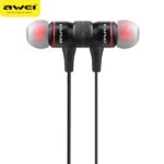 AWEI A920BL Bluetooth sports headphones black magnetic - imagine 4