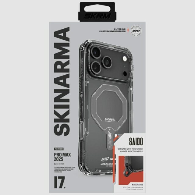 Skinarma Saido Case for iPhone 17 Pro Max Magnetic Charging Graphite - imagine 2