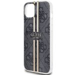 Guess GUHCP15MH4PSEGK iPhone 15 Plus / 14 Plus 6.7" black hardcase IML 4G Gold Stripe - imagine 6