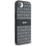 Case DKNY Repeat Texture Pattern with Tonal Stripe for iPhone 16e black - imagine 4