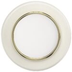 Grip and stand for phone Popsockets Round Luxe Coconut Creme Enamel MagSafe beige 8 - imagine 2