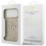 Guess Fixed Glitter Big 4G case for iPhone 17 Pro Max gold - imagine 8