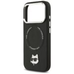 Karl Lagerfeld Choupette Pin MagSafe Case for iPhone 17 Pro Black - imagine 6