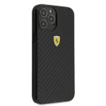 Ferrari FERCAHCP12LBK iPhone 12 Pro Max6,7" black hardcase On Track Real Carbon - imagine 4