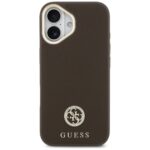 Case Guess Grained Strass Logo MagSafe for iPhone 17 brown - imagine 3