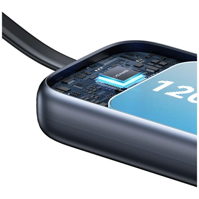 inductive charger for Apple Watch Usams CD245 2-in-1 with 1200mAh powerbank + USB-C cable titanium - imagine 9