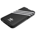 Adidas OR Booklet Case PU iPhone 14 Pro black white 50196 - imagine 7